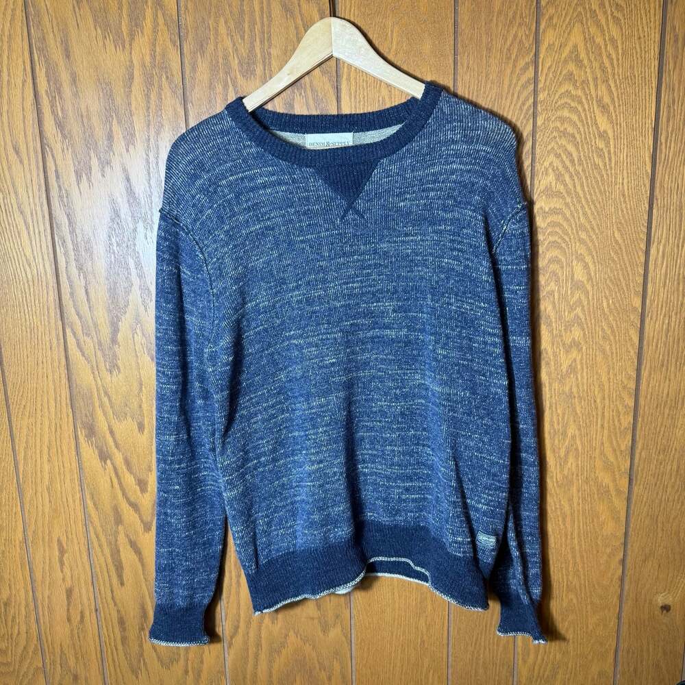 Ralph Lauren Denim & Supply Blue Cotton Crewneck Sweater Size L